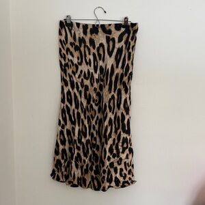 Leopard Print H&M Women's Slip Skirt Y2K medium EUC